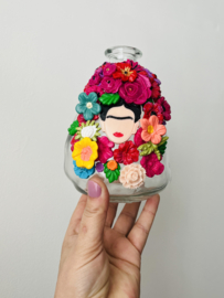Frida Kahlo bloemen vaas clear 150x120mm