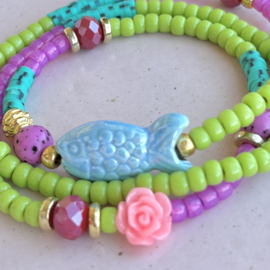 Inspiratie wikkel Green-Pink