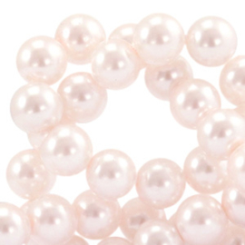 Glasparels 8mm Light Pink, per stuk