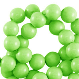 18 mm acryl kralen shiny Light green, 10 stuks
