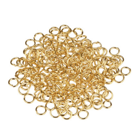 Split ring 5mm Goud, 230 stuks