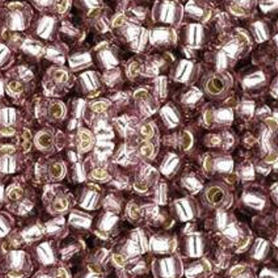 TOHO 8/0 Silver lined - LT Amethyst, 10 gram