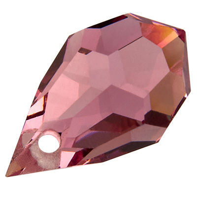 Preciosa Druppelhanger 6x10 mm, Licht amethist 1 stuk