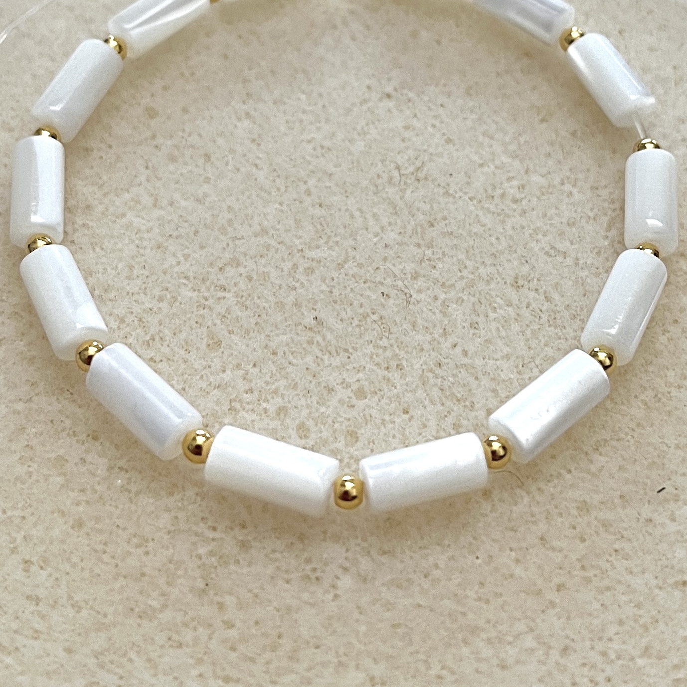 DIY pakket schelp  buisjes armband