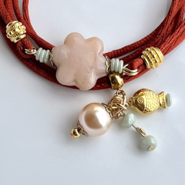 DIY pakket wikkel armband Bloem