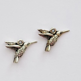 Kolibrie bedel Vintage Vintage Zilver, 1 stuk