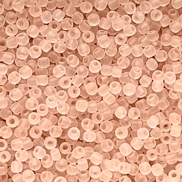 TOHO rocailles 11/0 Transparant frosted Rosaline, 10 gram