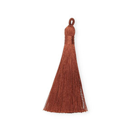 Kwastjes 8 cm Brown, 1 stuk