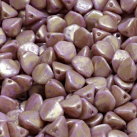 Pinch Beads 7x7mm Light Mauve-Gold, 10 gr (c.a. 59 st.)