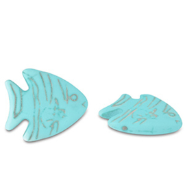 Keramiek Vis Turquoise Blue, per stuk