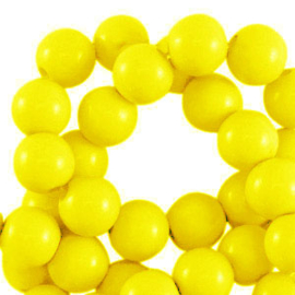 10 mm acryl kralen shiny Yellow, c.a. 100 stuks