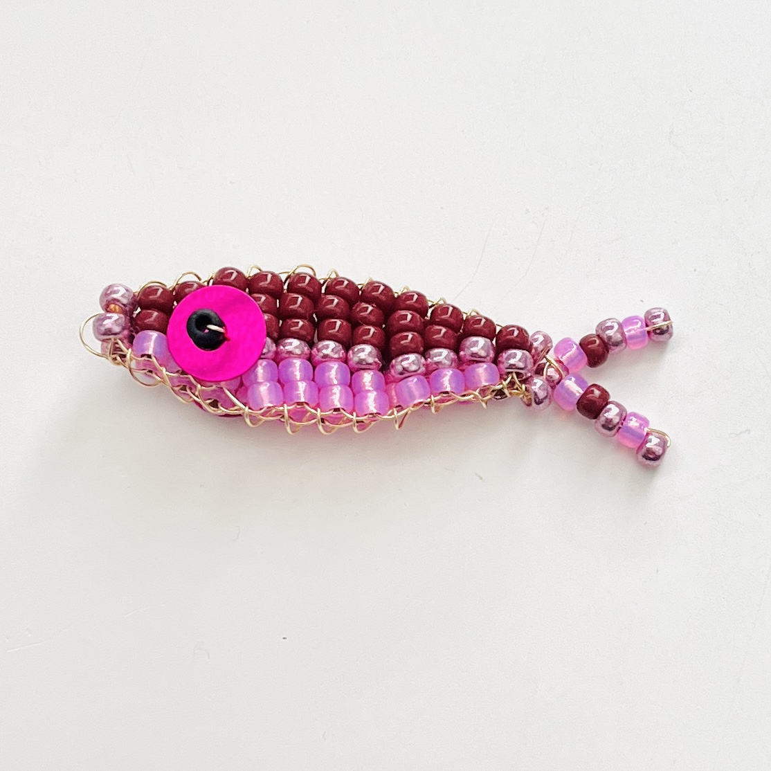 DIY pakket kralenvisje Red-Pink