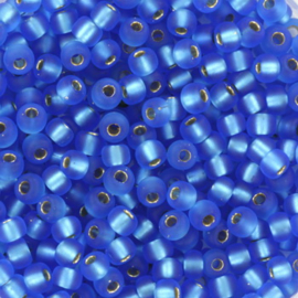Miyuki rocailles 8/0 - silverlined matte sapphire 19F, 10 gram