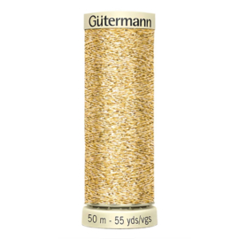 Metallic garen van Gütermann 50 meter Goud-Metallic, kleurcode: 24