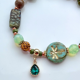 Kralenkapje 6mm Bloem Rose Goud, 10 stuks