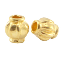 DQ metaal Gold 4x3,5mm, 10 stuks