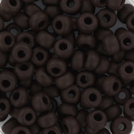 Miyuki 6/0 Opaque matte chocolate-409F, 10 gram