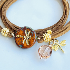 DIY pakket Dragonfly Brown-Goud