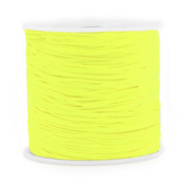 Macrame draad 0,8mm Neon yellow 10 mtr