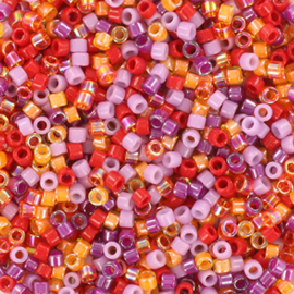 Miyuki delica's 11/0 - sunset bloom mix138, 5 gram