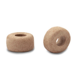 DQ Grieks keramiek kralen 7mm Sand beige, per stuk