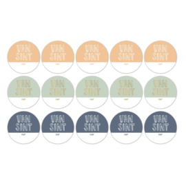 Cadeaustickers Sint Text, 10 stuks