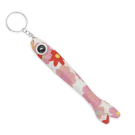 Sleutelhanger vis 17.5cm White-red-pink-light brown-blue