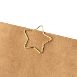 Clips - Star - Gold 30mm, per 4 stuks