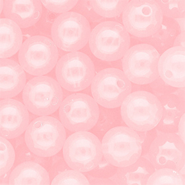 12 mm DQ acryl kralen Light pink, per stuk