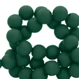 8 mm acryl kralen Dark green, per stuk