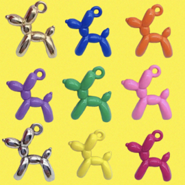 Balloon dog Yellow, per stuk