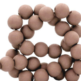 8 mm acryl kralen Mauve purple, per stuk