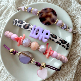 DIY pakket set LOVE Lila Goud of Zilver