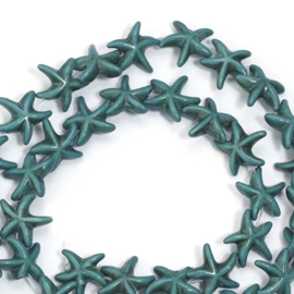 Zeester 14mm Teal blue, per stuk