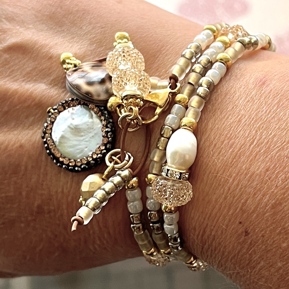 Inspiratie armband Pearls&Shell