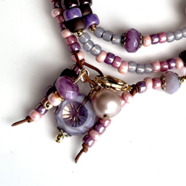 Inspiratie armband Lila-Pink