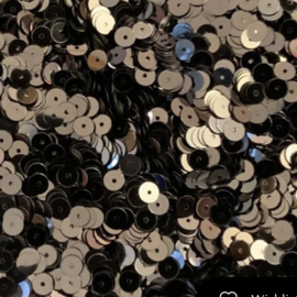 Pailletten Lead metallic 5mm, 20 stuks