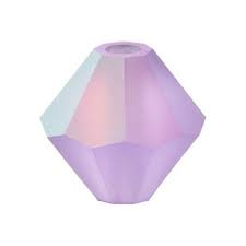 Preciosa bicone 4 mm - violet AB matt