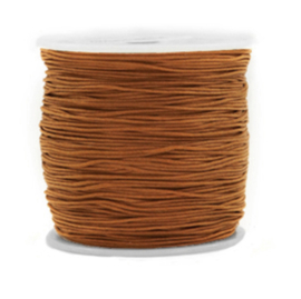 Macrame draad 0,8mm Cognac brown 10 mtr