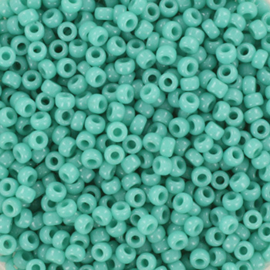 Miyuki rocailles 11/0 opaque turquoise green, 10 gram
