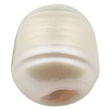 Zoetwaterparels 7-10x7,5mm, per stuk