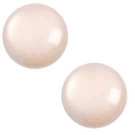 7 mm classic cabochon Polaris Elements shiny Light cream peach, 1 stuk