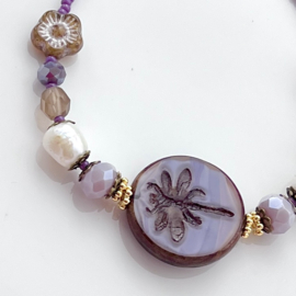 Dragonfly Picasso-Lila 23mm, 1 stuk