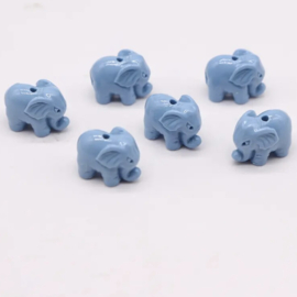 Olifant acryl Blue, per stuk
