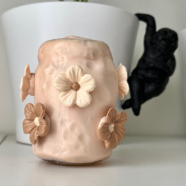 3D bloemen vaasje Nude, 50x78mm