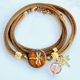 DIY pakket Dragonfly Brown-Goud