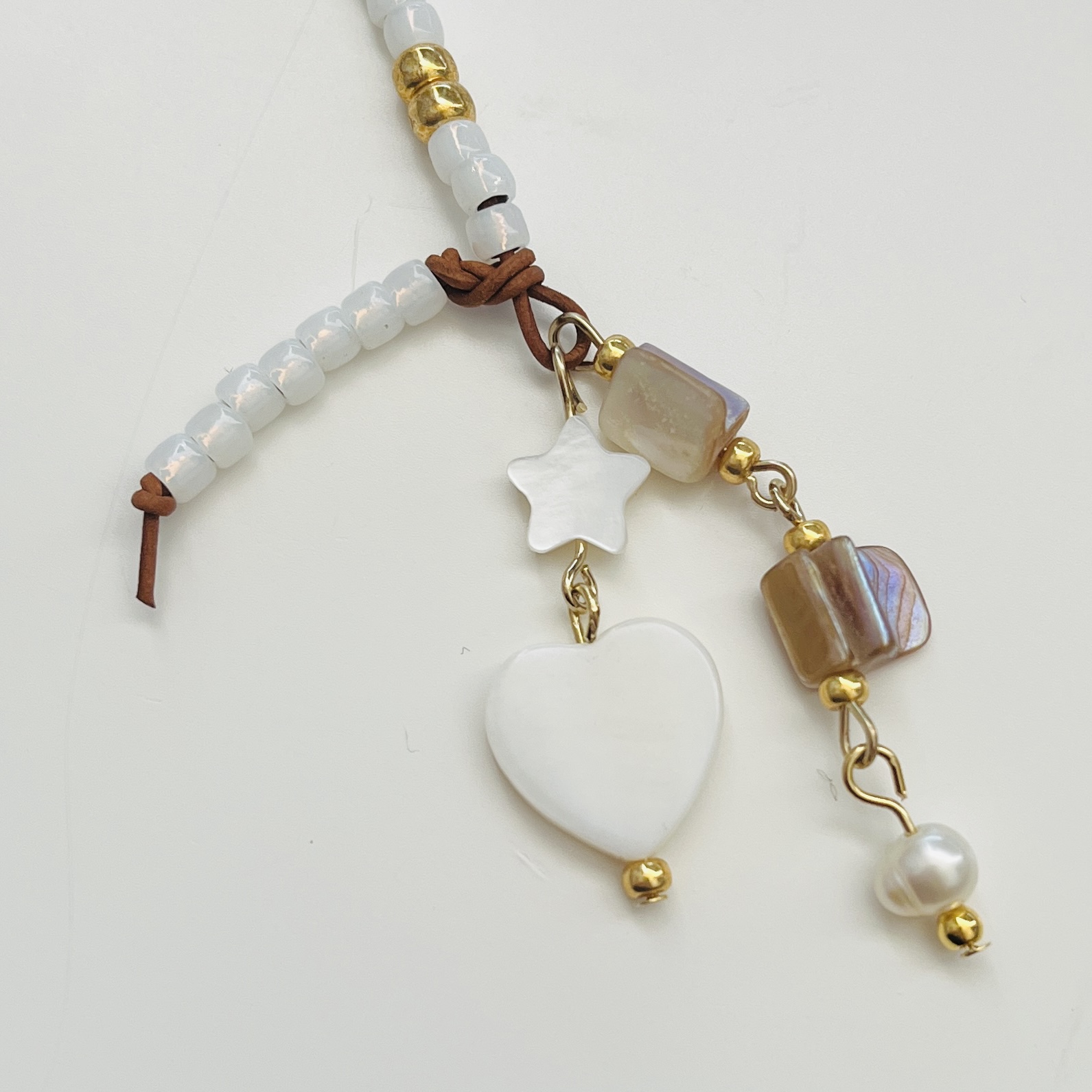 DIY pakket Vis armband Wit