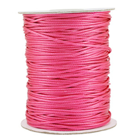 Macramé draad gevlochten 1.5mm Magenta pink 2 meter