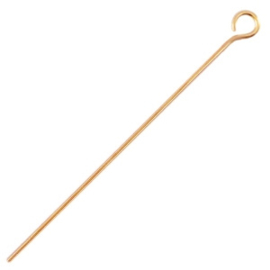 DQ metaal kettelstift 70mm Rosé goud (nikkelvrij), p. 10 stuks