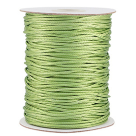 Macramé draad gevlochten 1.5mm Spring green 2 meter